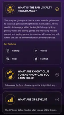 Knight Club Official android App screenshot 0